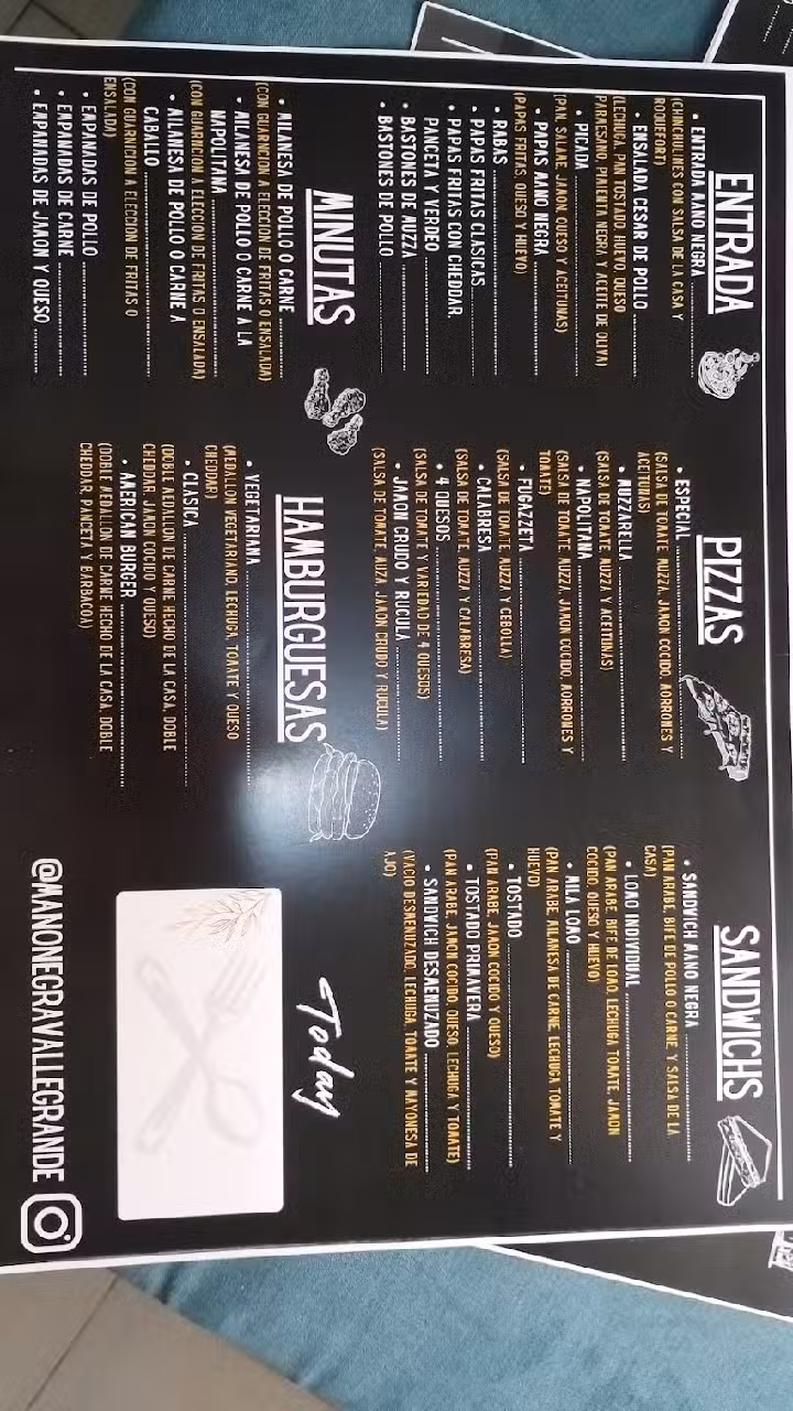 Rest&oacute; bar Mano Negra